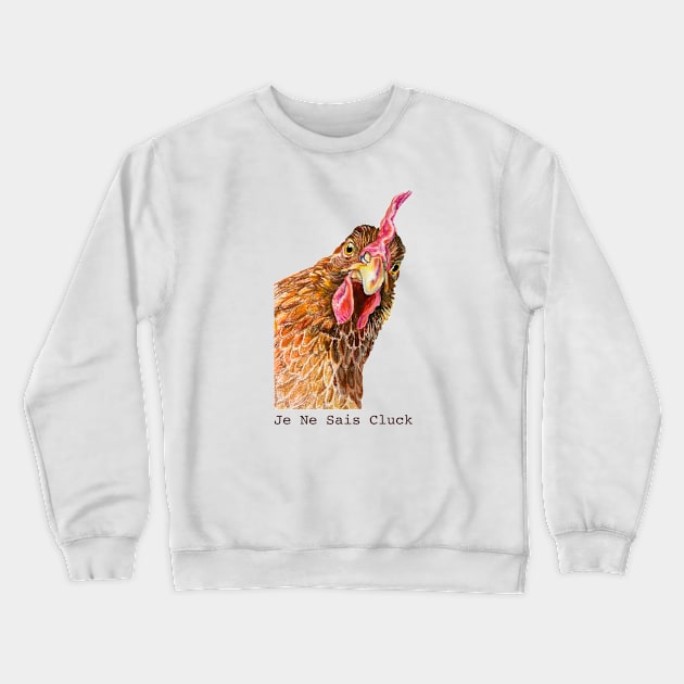 Peepen, the Golden Sex Link Hen Crewneck Sweatshirt by jenesaiscluck